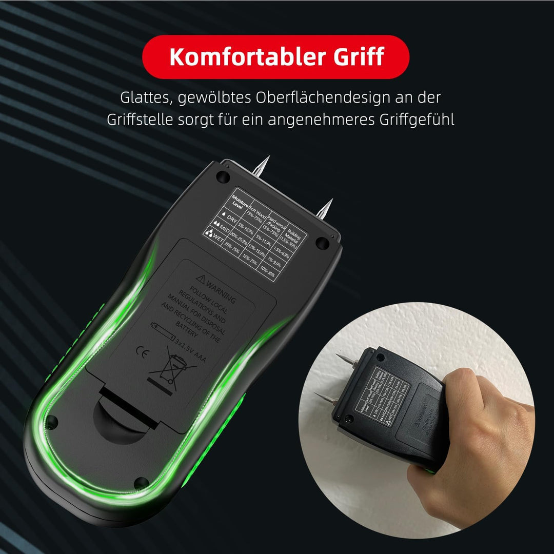 Feuchtigkeitsmessgerät Feuchtigkeitsmesser Detector Feuchtigkeitsdetektor Detector Feuchtigkeitsdete