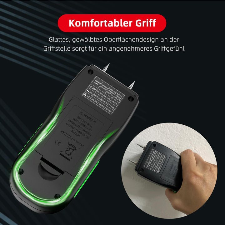 Feuchtigkeitsmessgerät Feuchtigkeitsmesser Detector Feuchtigkeitsdetektor Detector Feuchtigkeitsdete