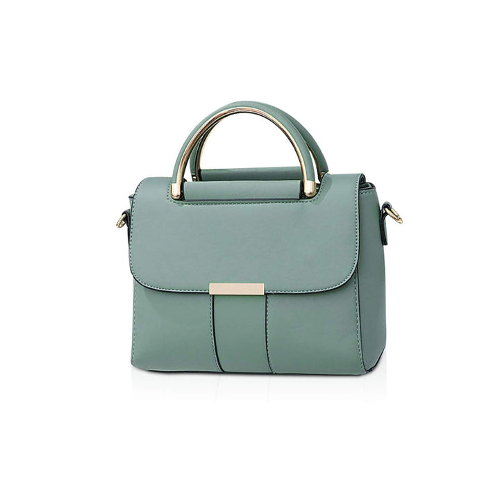 NICOLE &amp; DORIS Damen Handtasche mit Gewölbtem Griff Elegant PU Leder Schultertasche kleine Umhängeta