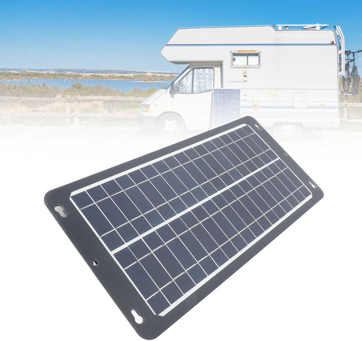 30 W Monokristallines Solarpanel Set mit OBD-Stecker Mehrfachanschlüssen für Camping Wohnmobil Outdo
