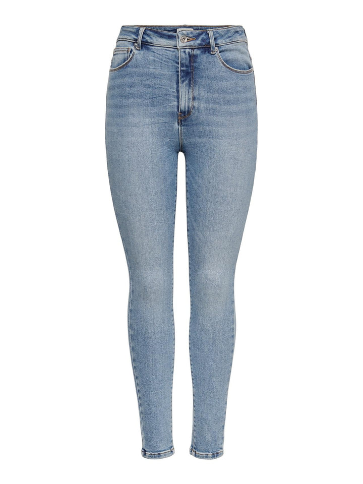 ONLY Female Skinny Jeans ONLMILA Hohe Taille Skinny Fit Jeans 25W / 30L Blau (Light Blue Denim Light