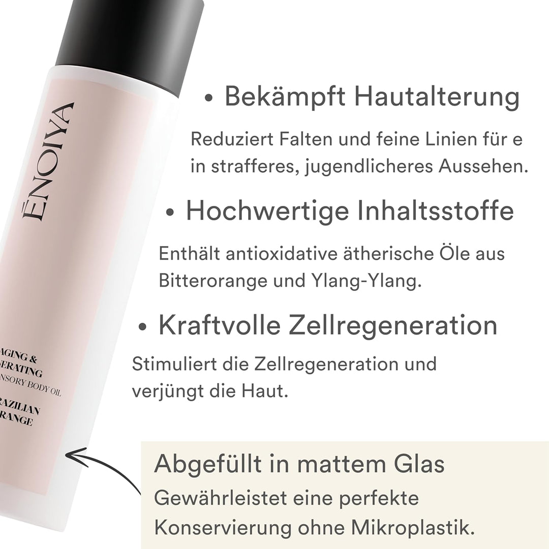 Anti-Aging-Körperöl – 150 ml – Wirkt zellregenerierend – Strafft die Haut und mildert die Zeichen de