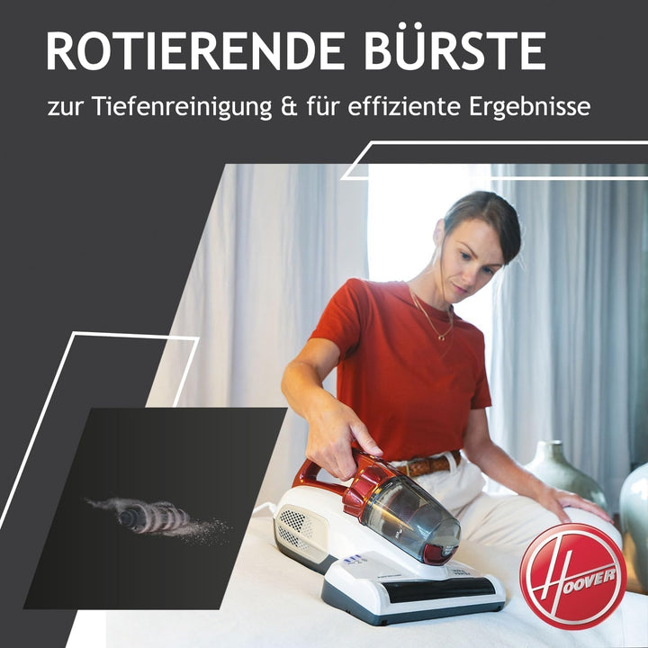 Hoover Ultra Vortex Matratzenreiniger – Milbensauger mit UV-Licht & Vibration für hygienische Reinig