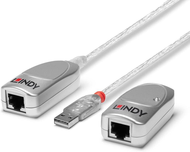 LINDY 42805 50m USB 1.1 Cat.5 Extender LINDY USB-Verlängerung – CAT5 USB-Extender (bis zu 50 m), LIN