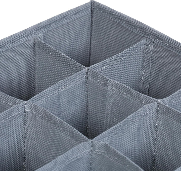 Relaxdays Unterwäsche Organizer, 4er Set, Aufbewahrungsbox für Socken & Unterwäsche, Kleiderschrank