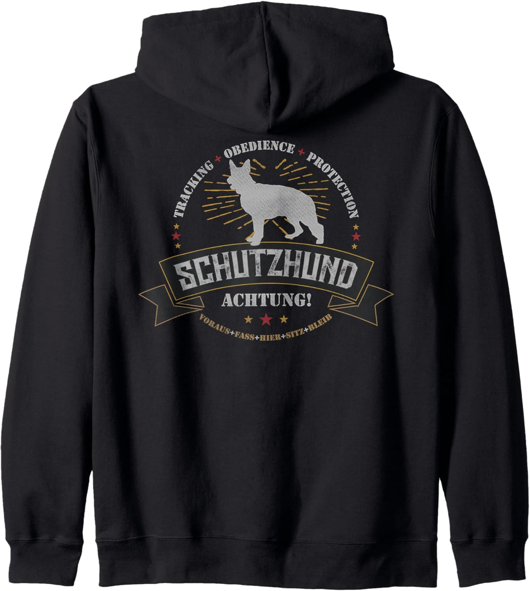 Schutzhund Schäferhund Hundesport Hundetraining Handler Kapuzenjacke