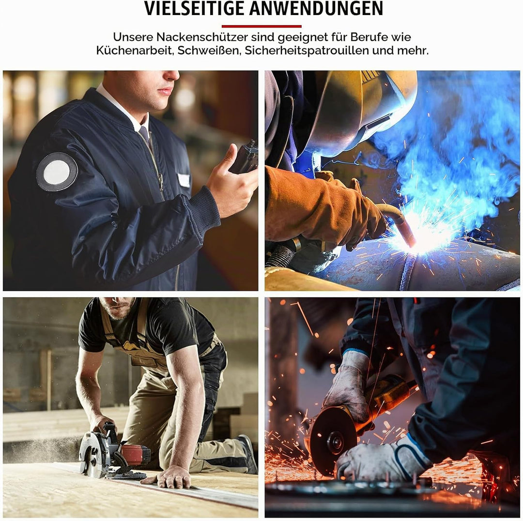 Atmungsaktiver, Wiederverwendbarer, Schnittfester Nackenschutz – Schweiss-Nackenschutz Mit 5 Stufen