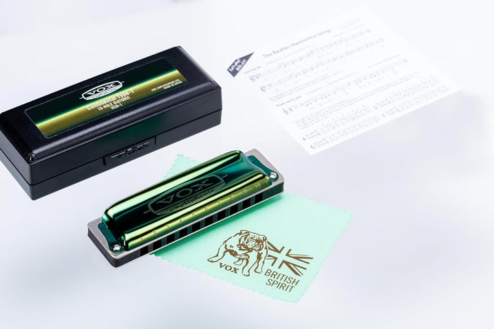 Vox - Continental Harmonica Type-1 - Racing Green - Key Amaj A Type 1, A Type 1