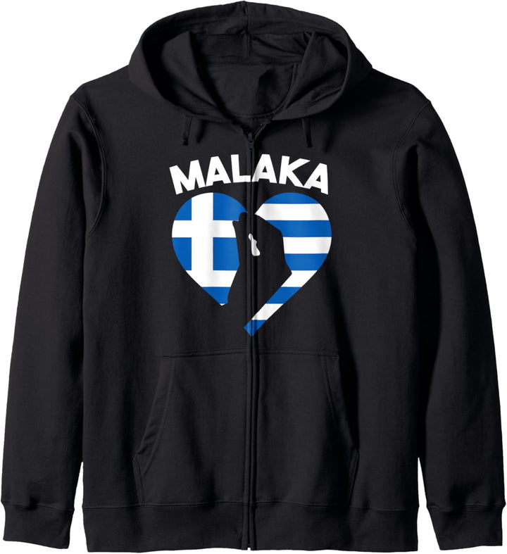 Grieche Griechen,Grieche,Griechin,Griechisch Malaka Kapuzenjacke