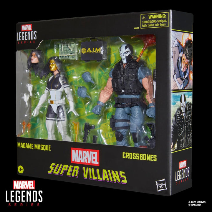 Marvel Legends Series Madame Masque und Crossbones Action-Figuren, Gold, Schwarz, Rot