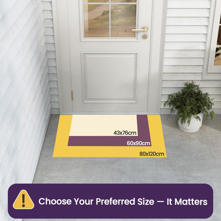 DEXI Fussmatte aussen 43 x 76 cm, extrem rutschfeste Schmutzfangmatte, langlebig Fussabtreter aussen