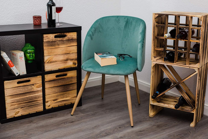 Kistenkolli Altes Land geflammtes Weinregal Holz 16er Masse 40x40x27cm Regalkiste Flaschenablage Win