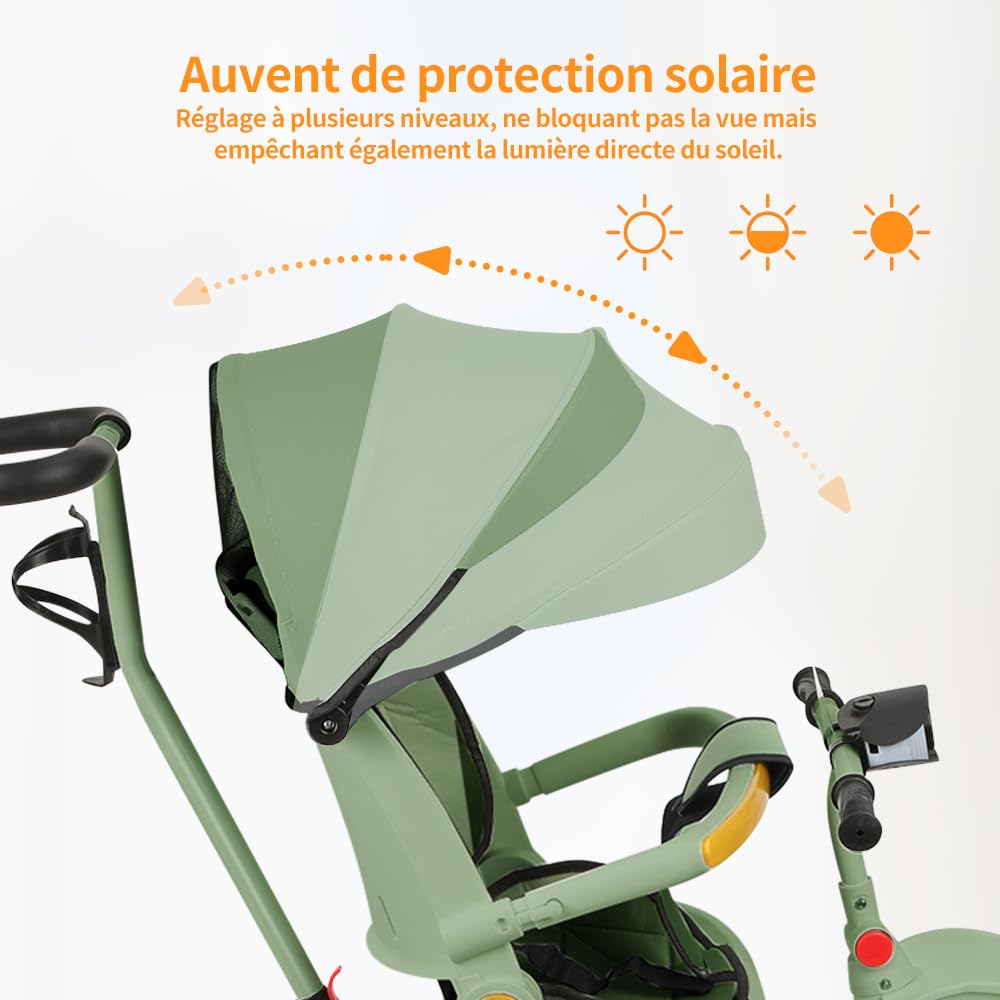 Kinderwagen, faltbar, für 0-36 Monate, 0-25 kg, Kombikinderwagen, kompakter Kinderwagen mit Sitz, Au