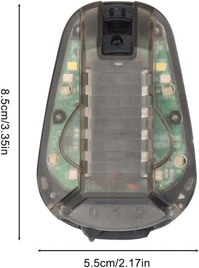 MiOYOOW Taktisches Helmlicht Erkennungslicht taktisches IR Blitzlicht LED Klipp Lichter für schnelle