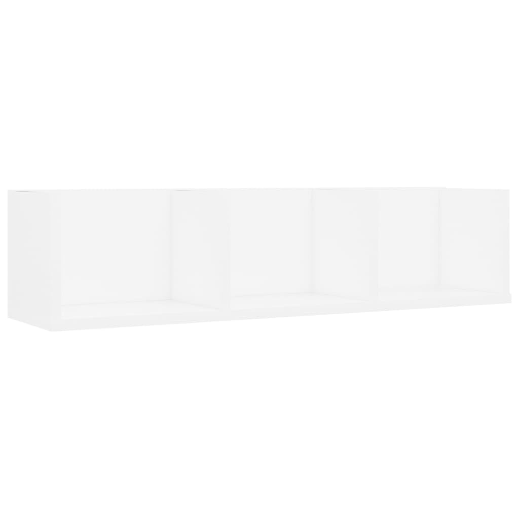 vidaXL CD Wandregal 3 Fächer Wandboard DVD Regal Aufbewahrung Hängeregal Bücherregal Medienregal Dek