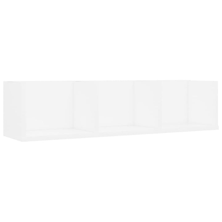 vidaXL CD Wandregal 3 Fächer Wandboard DVD Regal Aufbewahrung Hängeregal Bücherregal Medienregal Dek