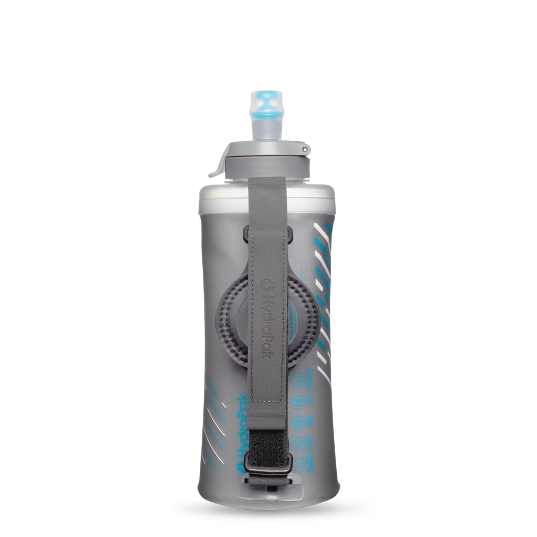 Hydrapak Skyflask It Speed 500ml Water Bottle One Size, Silber 500 ml – isolierte Daumenschlaufe Cle