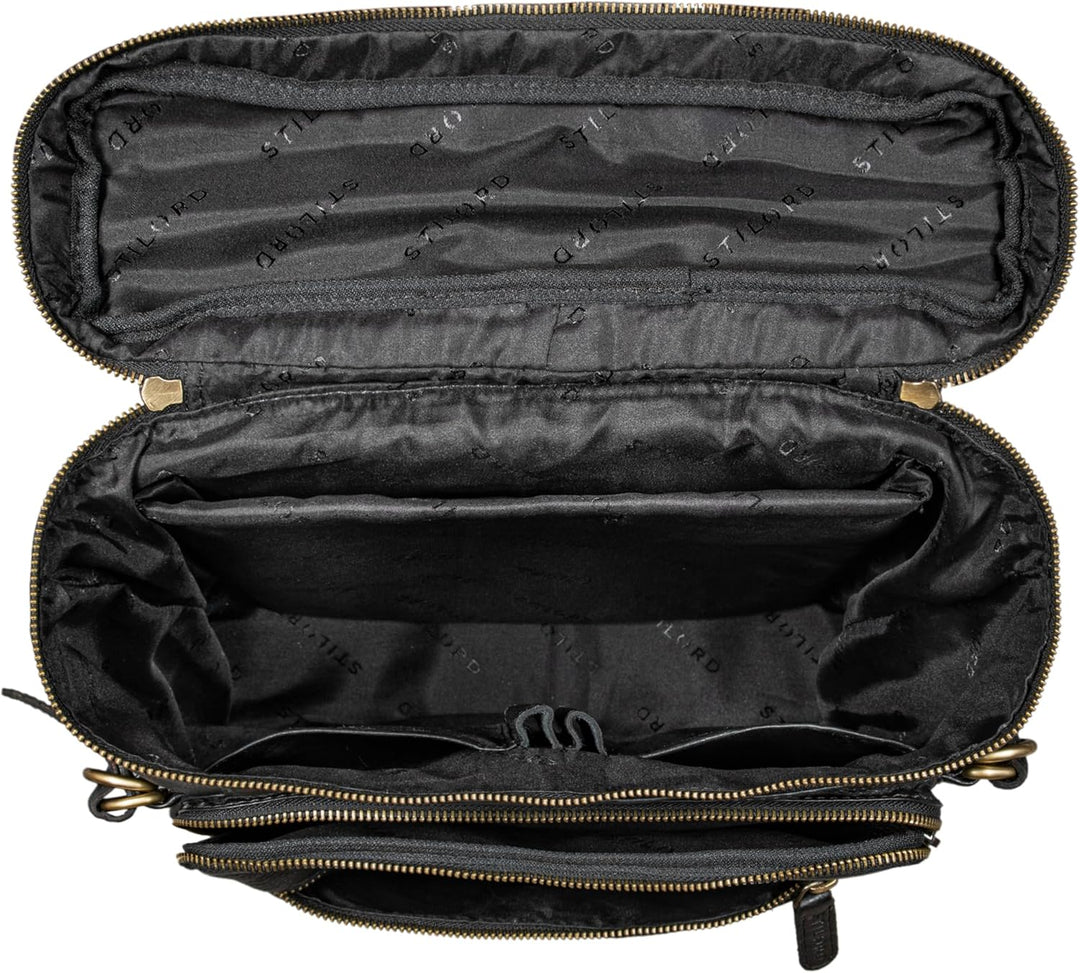 STILORD 'Alvar' Businessrucksack Herren Leder mit Laptop-Fach bis 15,6' Studenten-Rucksack Laptopruc