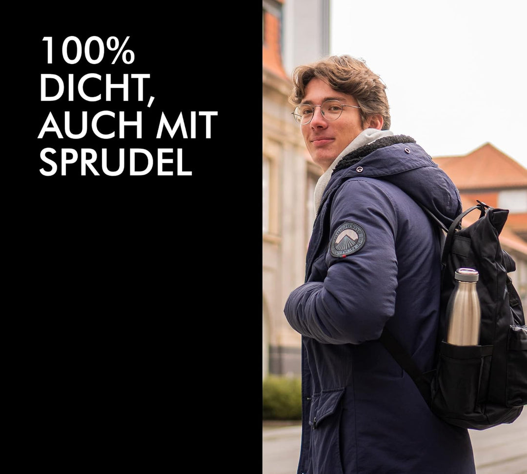 TC BOTTLE 0,50l, stone grey, Thermosflasche aus Edelstahl, 12 h heiss / 24 h kalt, absolut dicht für