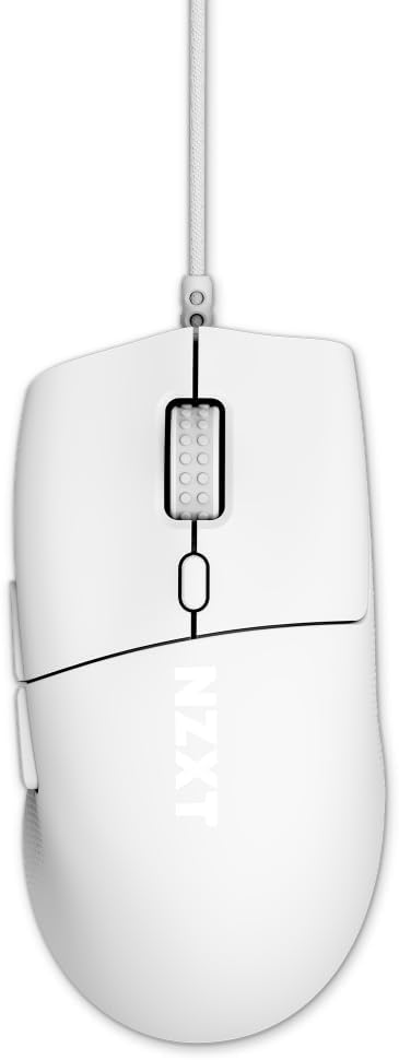 NZXT Lift 2 Ergo | Leichte ergonomische kabelgebundene Gaming-Maus | Leichte 61-g-Konstruktion | 8K-