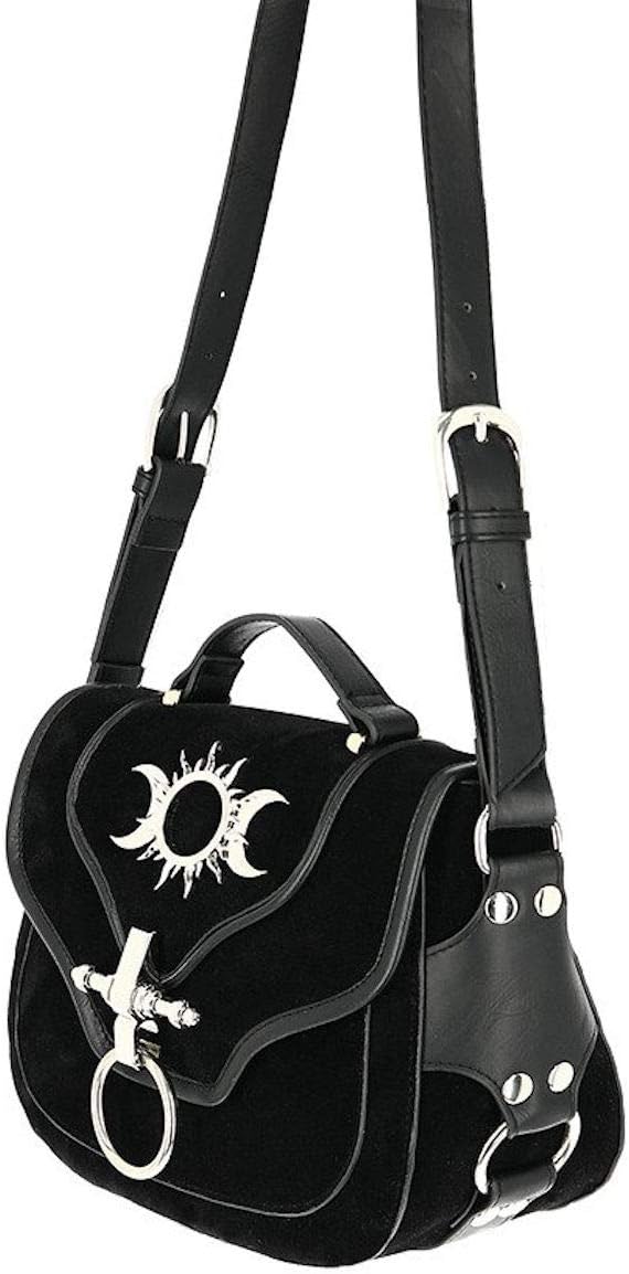Restyle Damen Triple Goddess Satteltasche - Schwarz, One Size