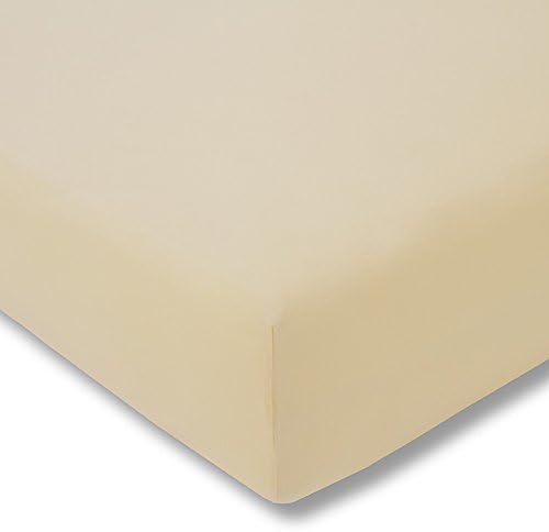 ESTELLA Topper-Spannbetttuch Zwirnjersey | Natur | 100x200 cm | passend für Topperhöhen von 7-10 cm