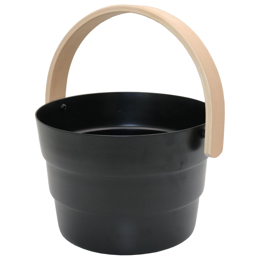 Nikkarien Sauna Aufgusseimer Pyörre 6 l Aluminium schwarz 688