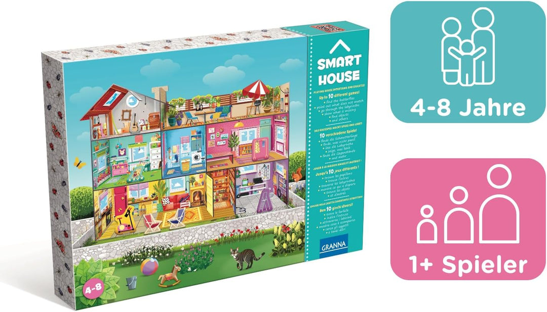Granna - Kluges Haus - Kreatives Bildungsset für Kinder 4-8 Jahre, 1+ Spieler, Spielzeug Lernen, Ged