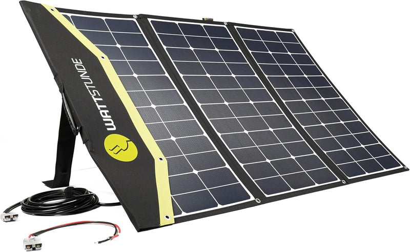 WATTSTUNDE Sunfolder Solartasche - Mobiles 12V Outdoor Solarpanel - faltbares Solarmodul (180 W), 18