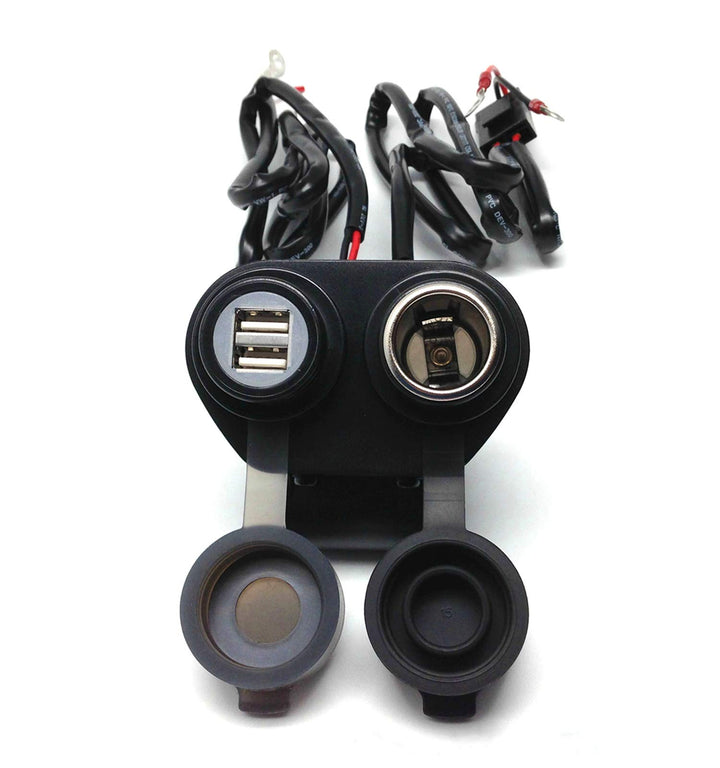 Cliff Top Motorradlenker USB-Ladegerät (Magnetschalterkappe + Zigarettensteckdose) 4A Magnetische US