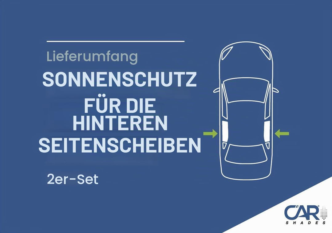 Satz Car Shades (Hintertüren) kompatibel mit Volkswagen Tiguan II 2016- (excl. Allspace) (2-teilig)