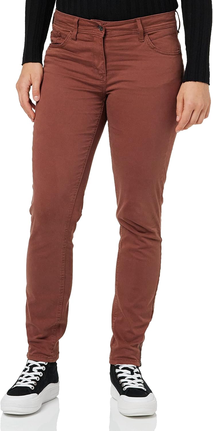 TOM TAILOR Damen Alexa skinny fit trousers 38W / 30L 30041 - Grounded Brown, 38W / 30L 30041 - Groun