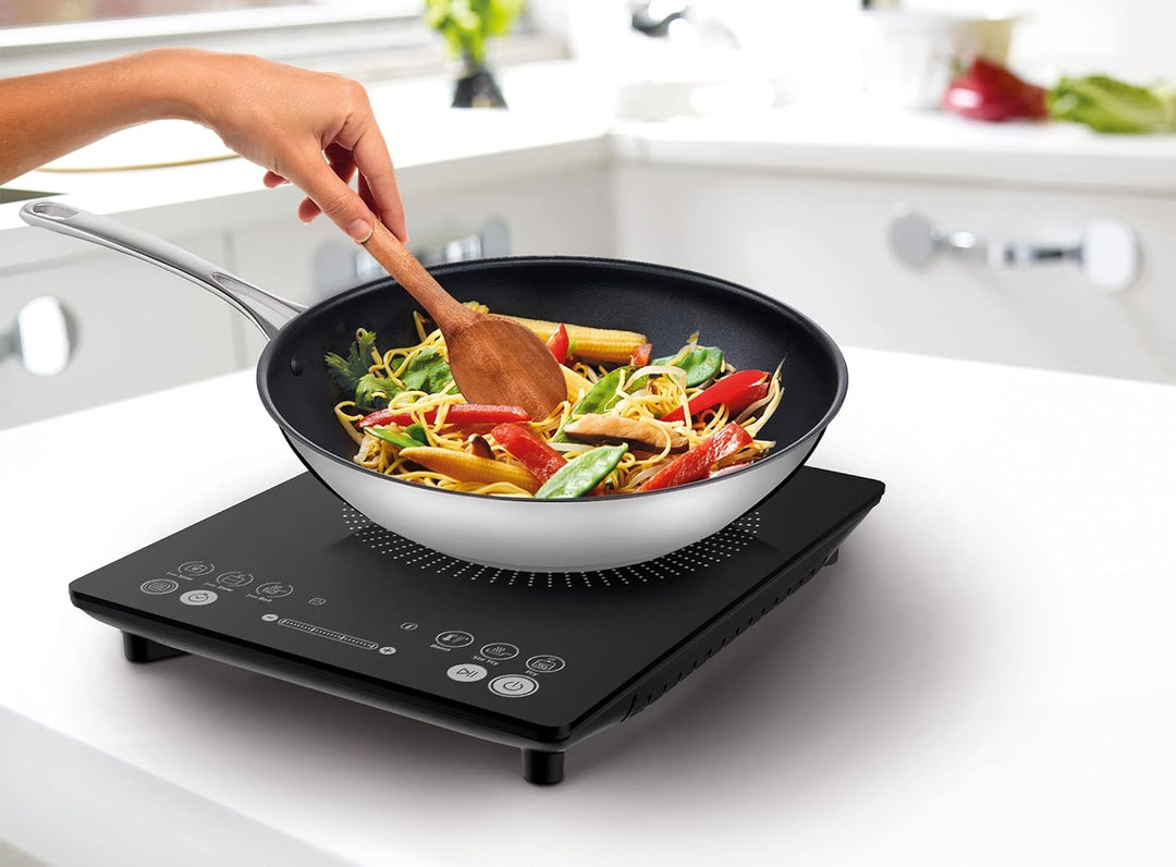 Tefal IH2108 Everyday Slim Induktionskochplatte | 300 - 2100 Watt | 6 Kochprogramme | Digitalanzeige