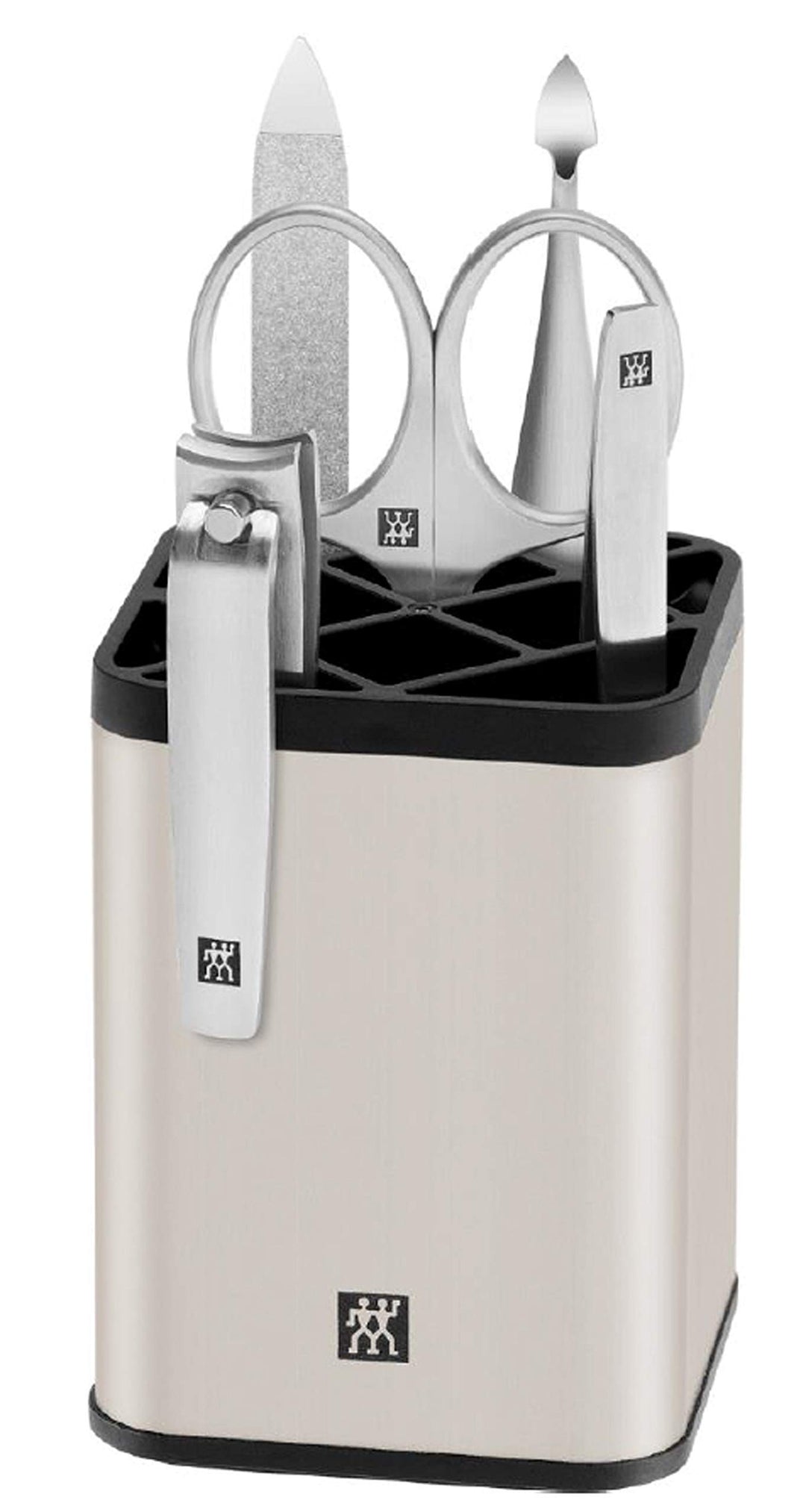 ZWILLING Maniküre und Pediküre Badstation Set, Geschenkset, Nagelpflege Badezimmer-Set, 5-teilig, Cr
