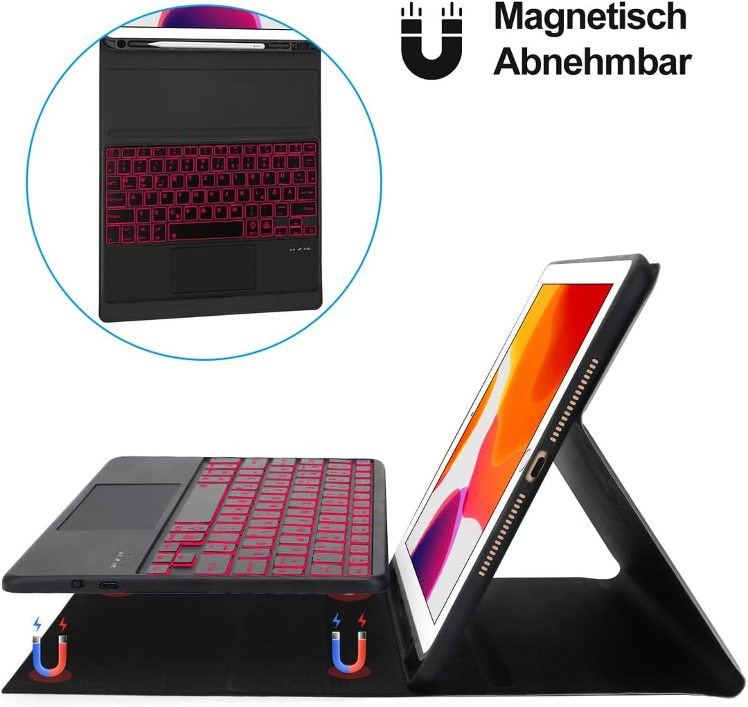 IVEOPPE Samsung Tablet A8 Hülle - Samsung Galaxy Tab A8 Tastatur mit Trackpad, Samsung Tablet Hülle