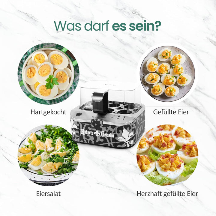 ROBERTO GEISSINI | einzigartiger Eierkocher mit der Stimme von CARMEN GEISS | Limited Edition by EME