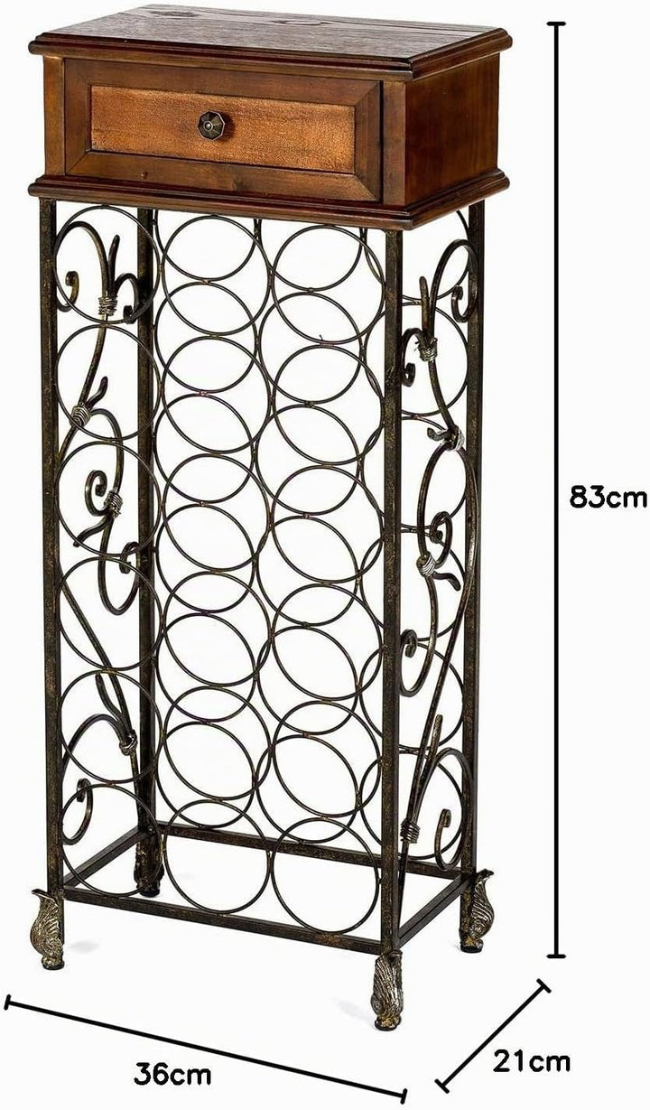 Weinregal für 18 Weinflaschen, Höhe 83 cm