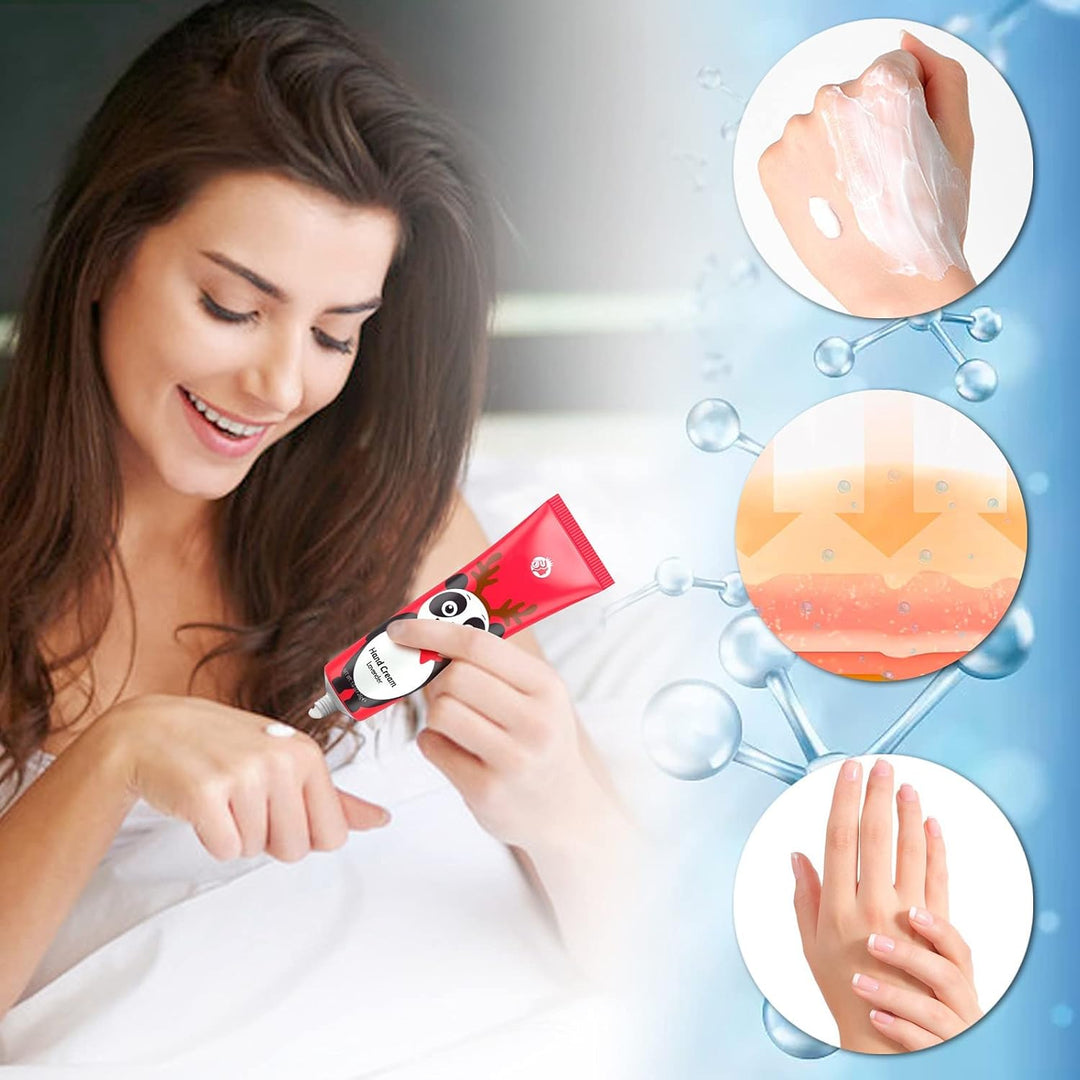 Handcreme Set,10pcs Mini Handcremes,Plant Fragrance Handpflegecreme für trockene,rissige Hände,Feuch