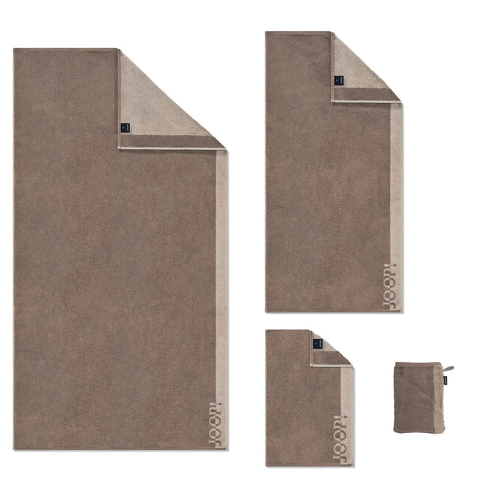 JOOP! Duschtuch Tone Doubleface 1689 | 37 sand - 80 x 150 Duschtuch 80x150 cm, Duschtuch 80x150 cm