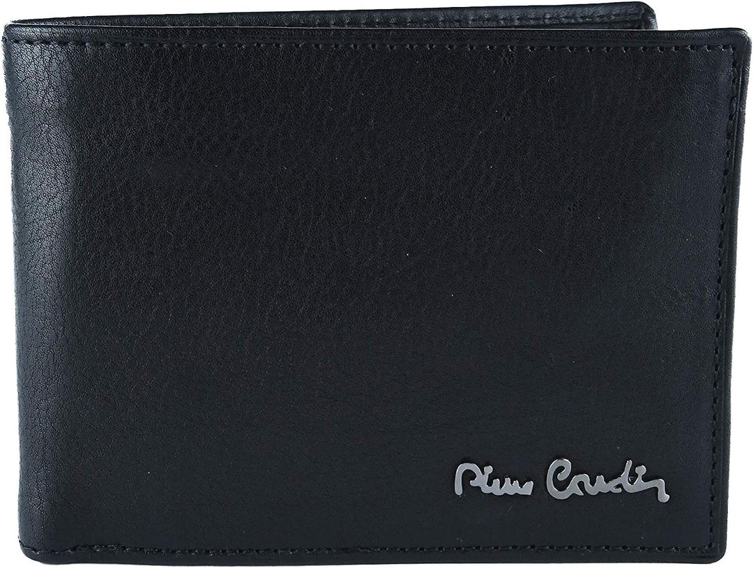 🎁Pierre Cardin Geschenk Gürtel und Geldbörse aus Leder (Gentleman Linie), Schwarz , 130 cm