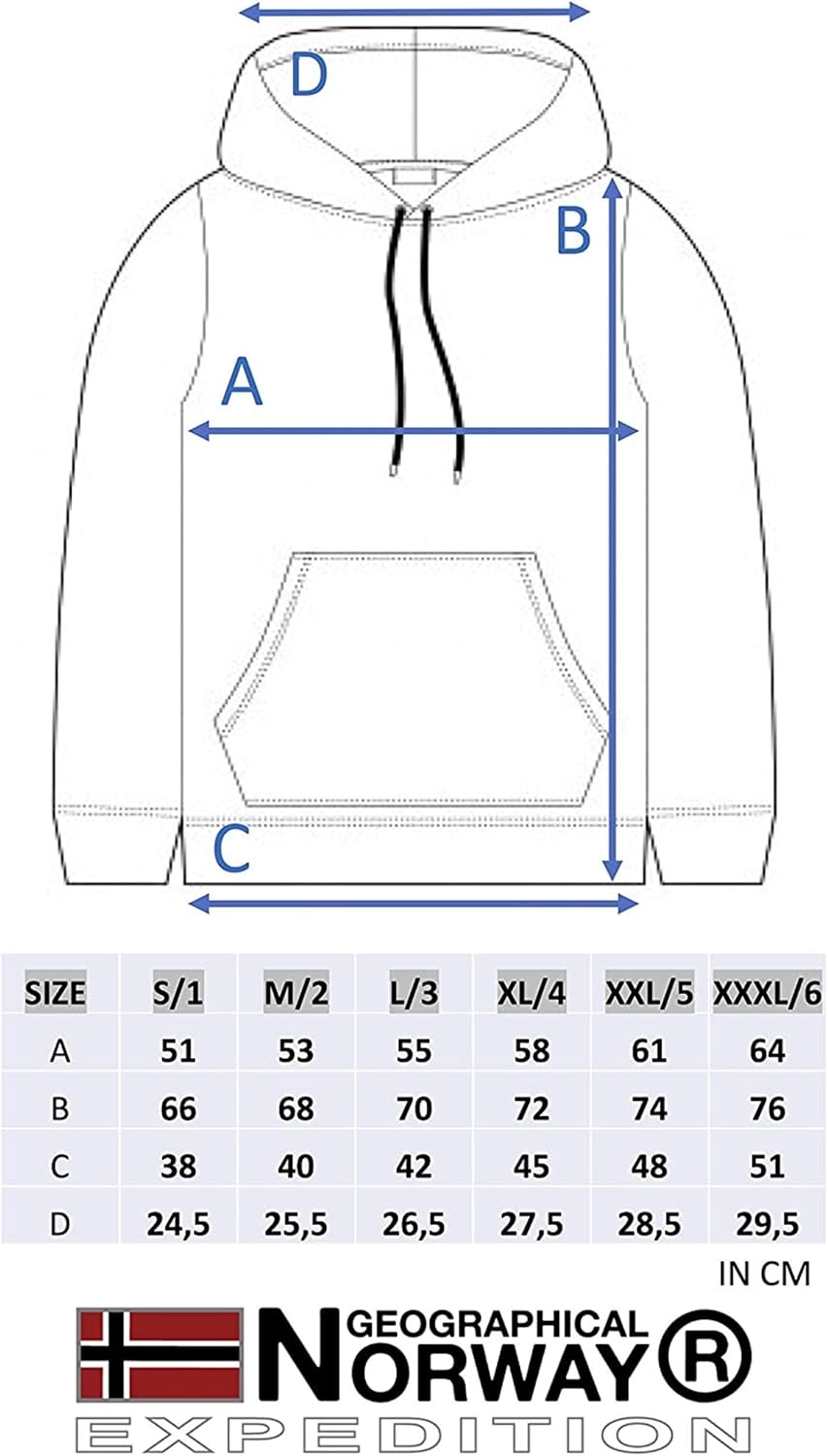 Geographical Norway Herren Gymclass Kapuzenpullover S Hellgrau, S Hellgrau