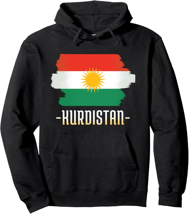 Free Kurdistand Solidarität mit Rojava Flagge Pullover Hoodie