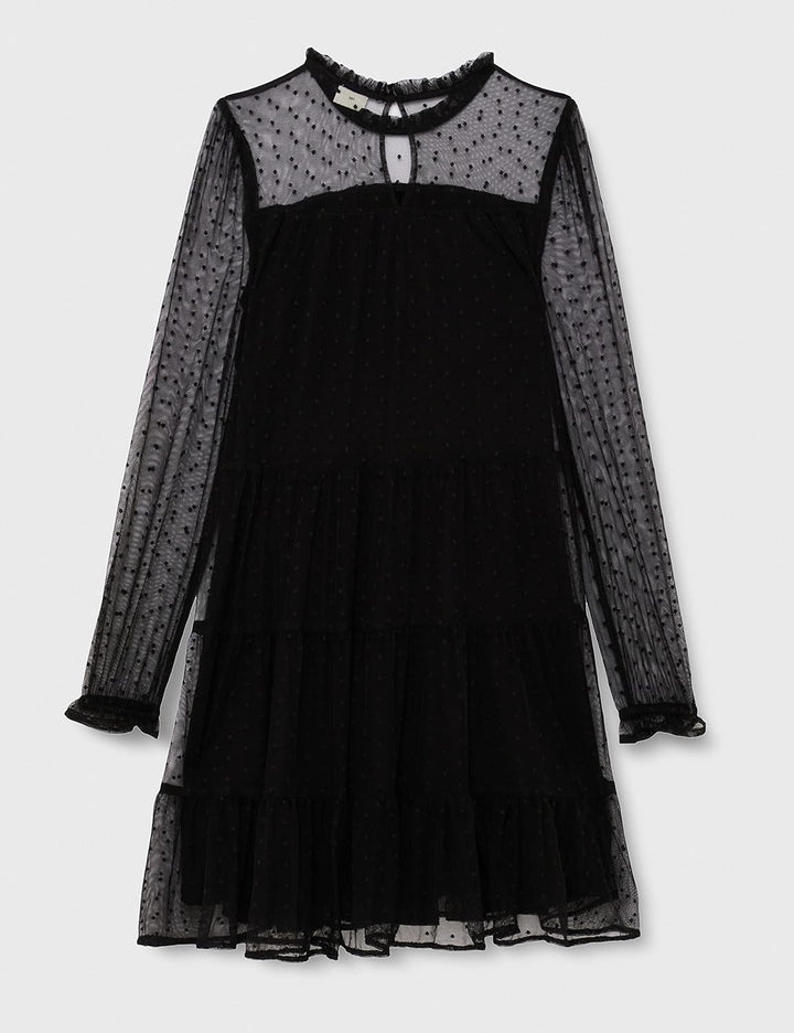 s.Oliver Junior Girl's Kleid Dress, Black, 146