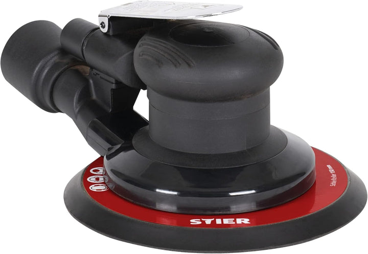 STIER Exzenterschleifer, EXS-120, Länge 187 mm, Schleifteller 150 mm, geeignet für Nass- und Trocken