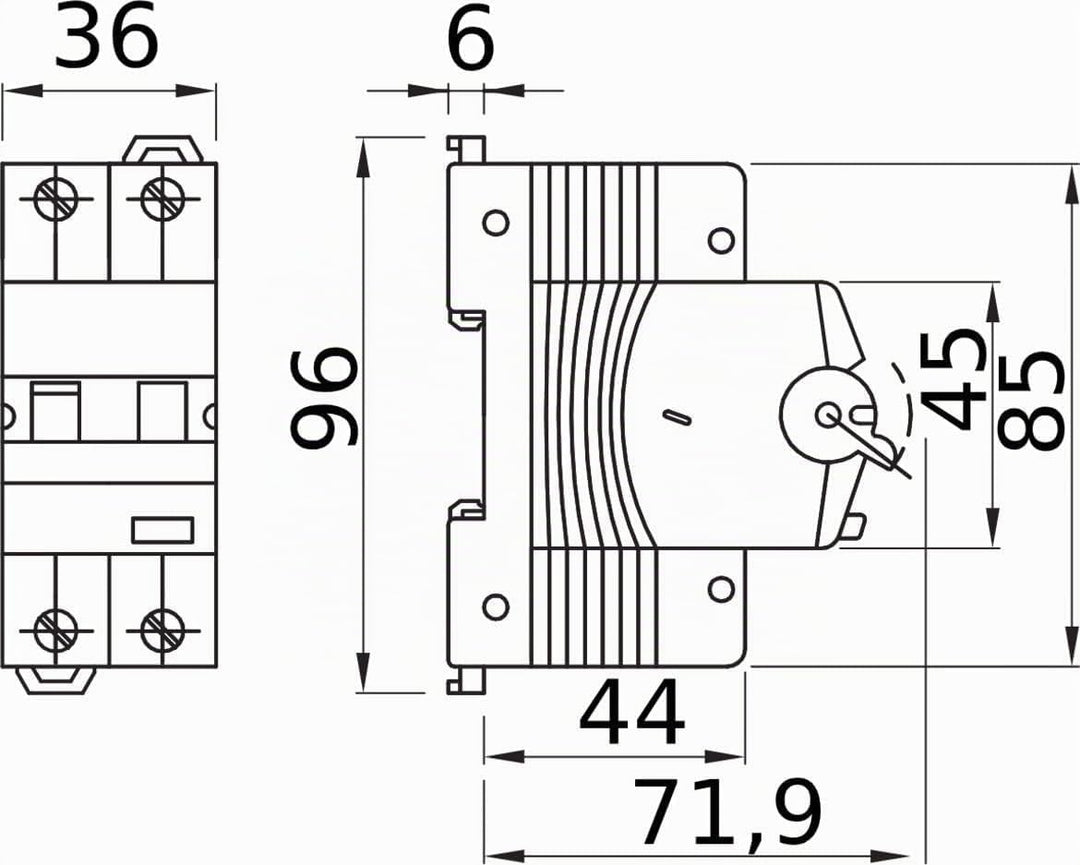 MDC60 FI/LS B16/0.03A 1P+N A 6KA 2TE