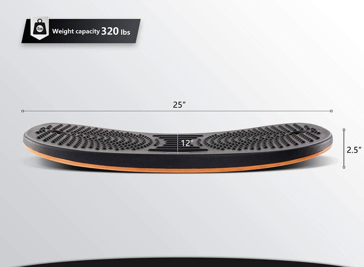 FEZIBO Balance Pad, Holzschaukel Balance Board Ergonomisches Balancekissen, Komfortabel Anti-Ermüdun