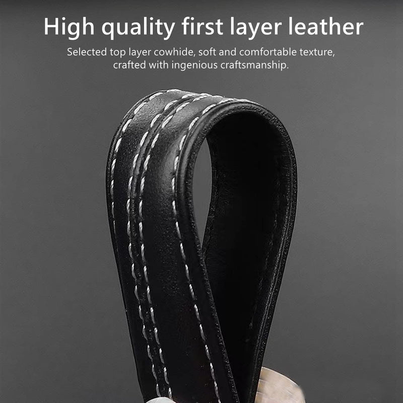 FOUUA Uhrenarmband 22mm for Tag Heuer Leder Echtleder-Uhrenarmband im Krokodil-Stil mit blauen Nähte