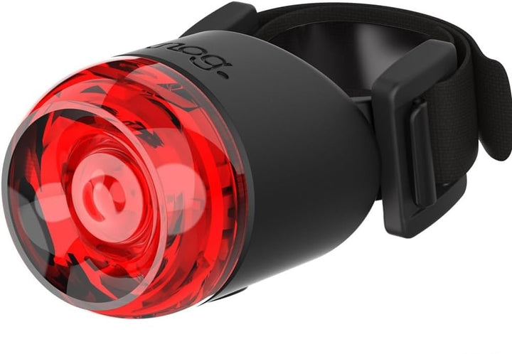 Knog Plug Fahrradlampe, LED-Rücklicht StVZO, schwarz (10 Lumen)