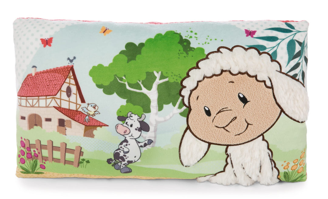 NICI 47800 Kissen Farm Friends 43x25cm Green, BUNT