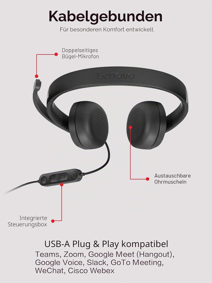 Lenovo Wired Stereo Headset G2